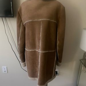 Sheepskin Vintage Suede coat size 42 good condition, brand Lakeland.$50